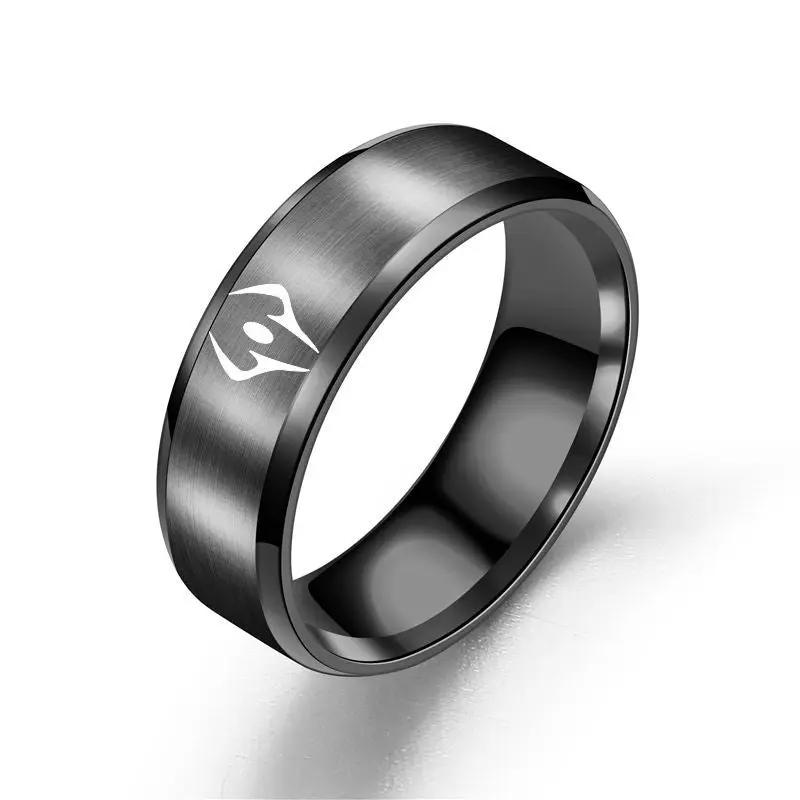 Curse King COS Stainless Steel Ring Two-Faced Sukuna Impression Ring Jujutsu Kaisen Jewelry Yuji Itadori Anime by eprolo