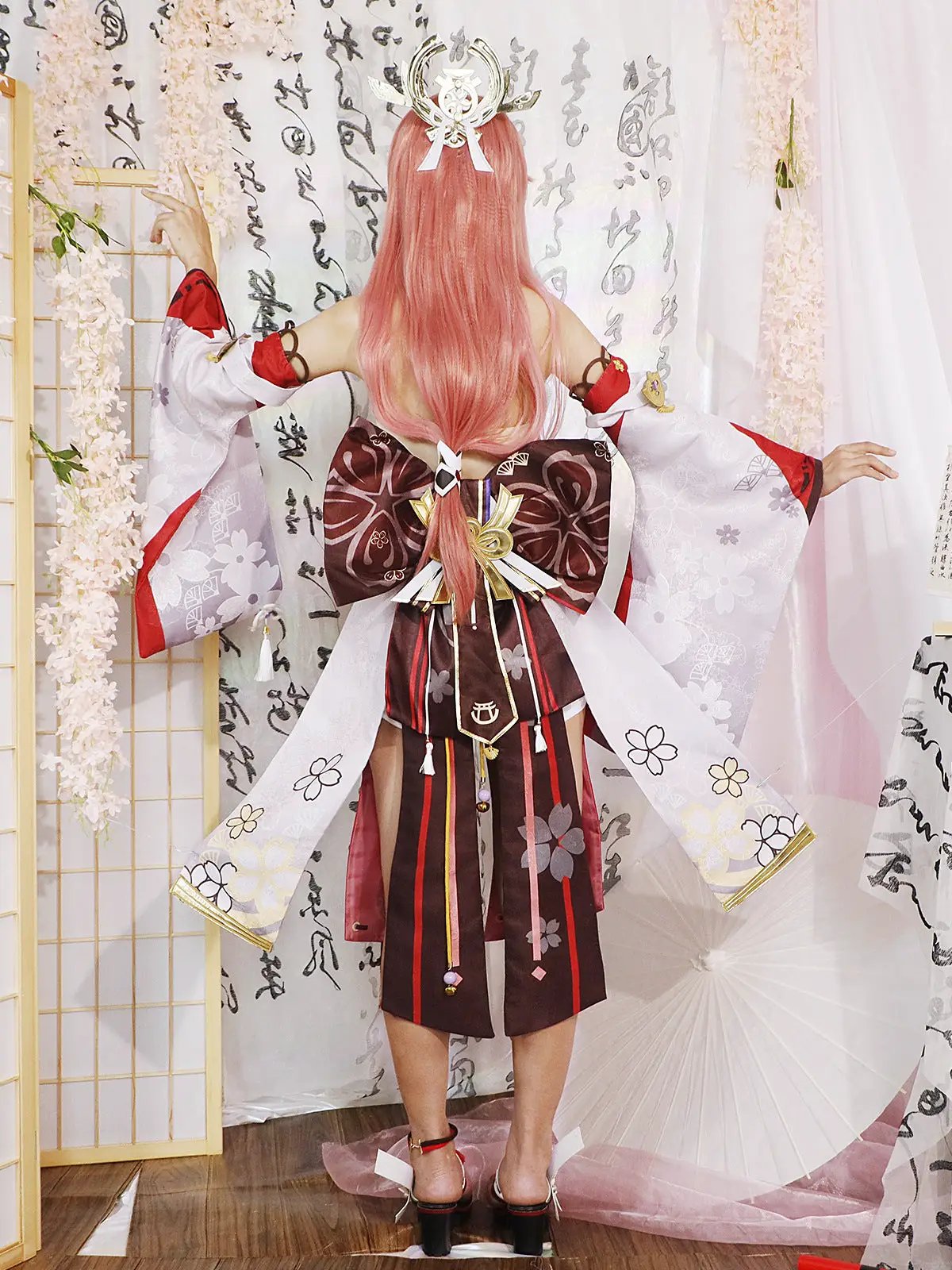 Genshin Impact Eight Gods Cosplay Costume Female Lightning General Eight Gods Anime COS server matching shoes by eprolo
