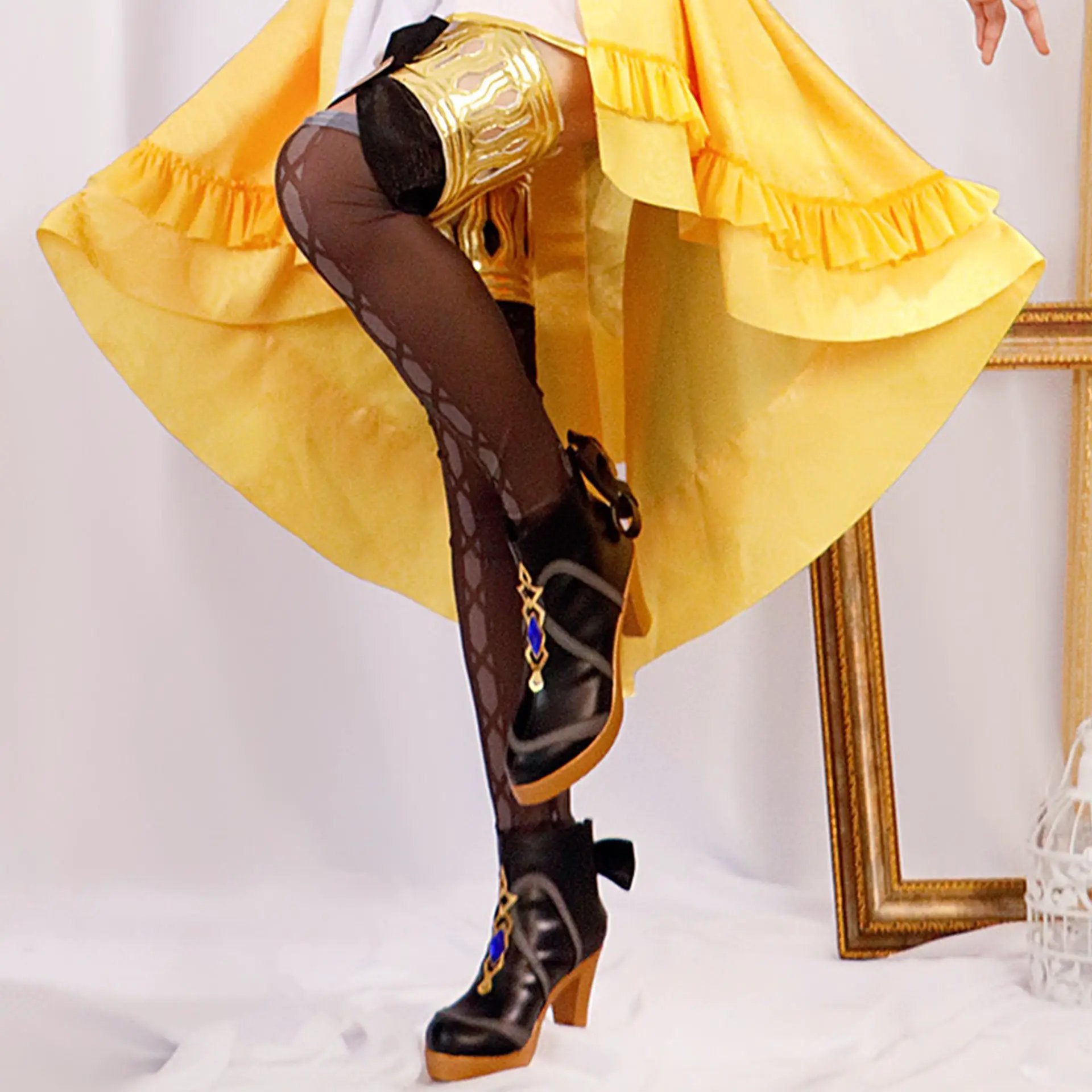 Genshin Impact Fengdan Navia Cos suit, full set of Navia cosplay clothes, matching shoes by eprolo