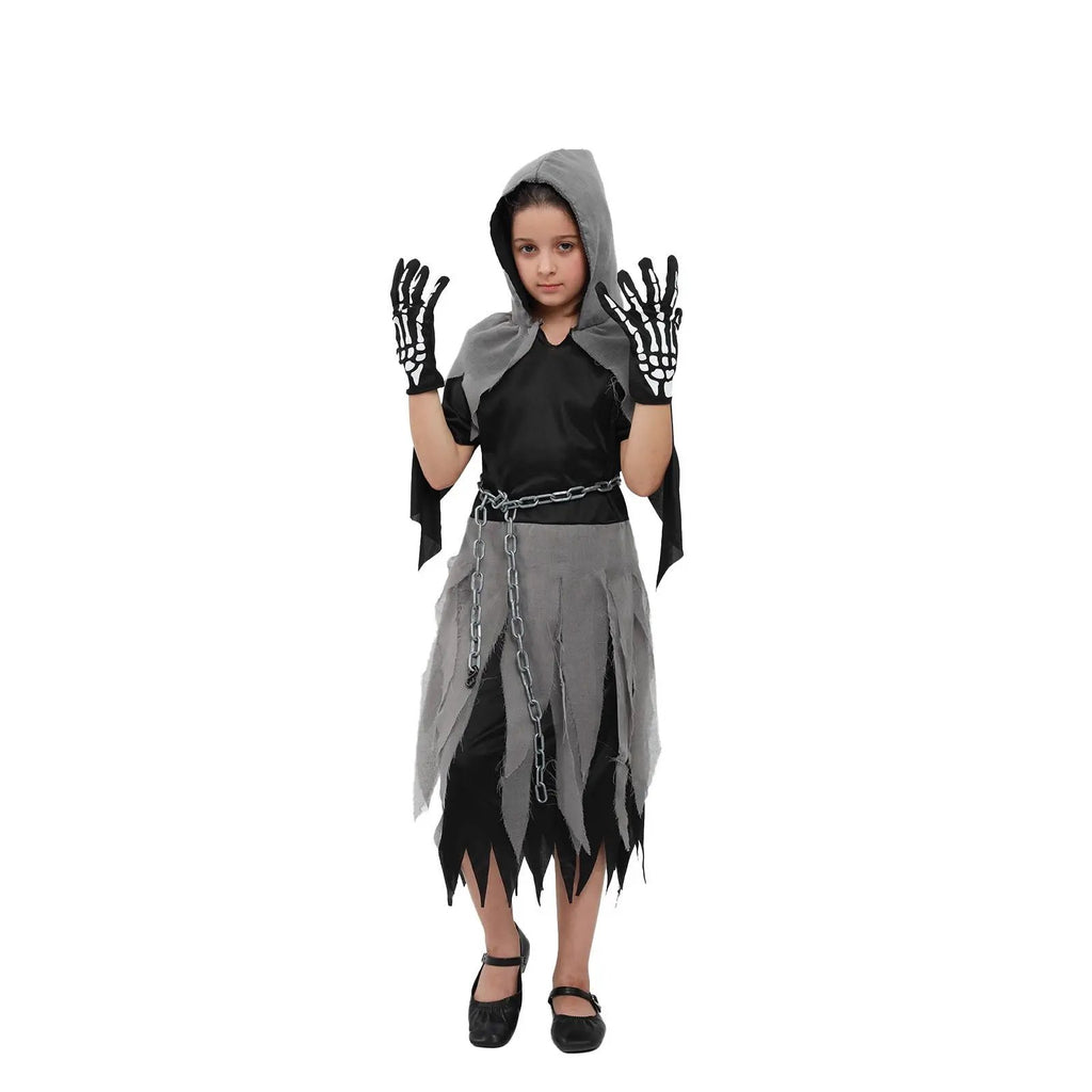 cos costume Children's Halloween outfit Horror Grim Reaper costume Scythe monster costume cosplay outfit Factory in stock by eprolo