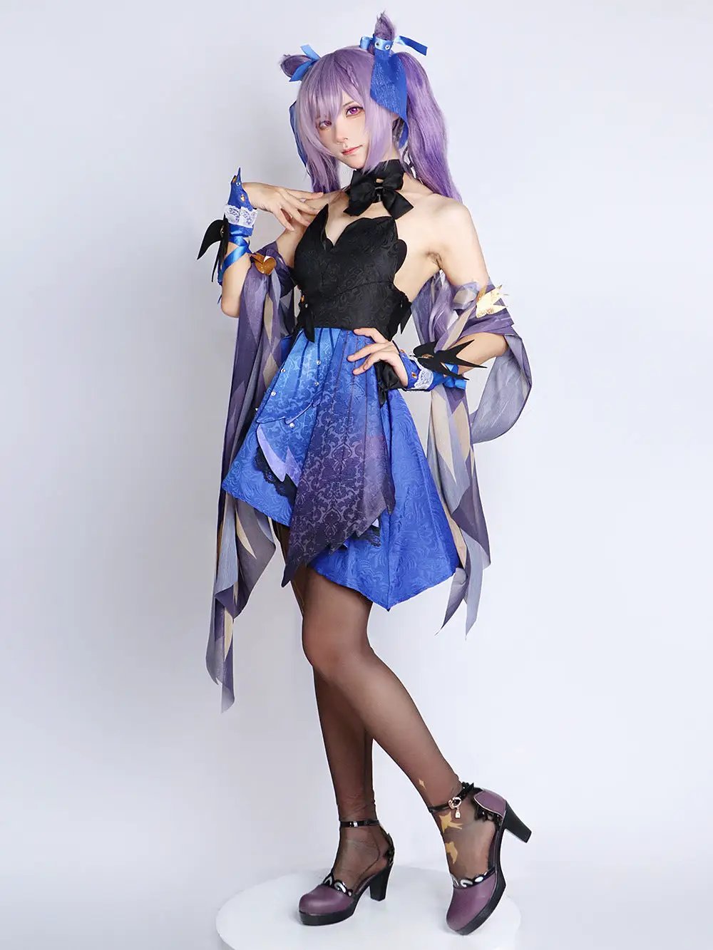 Shoes matching Genshin Impact Keqing cos clothing by eprolo