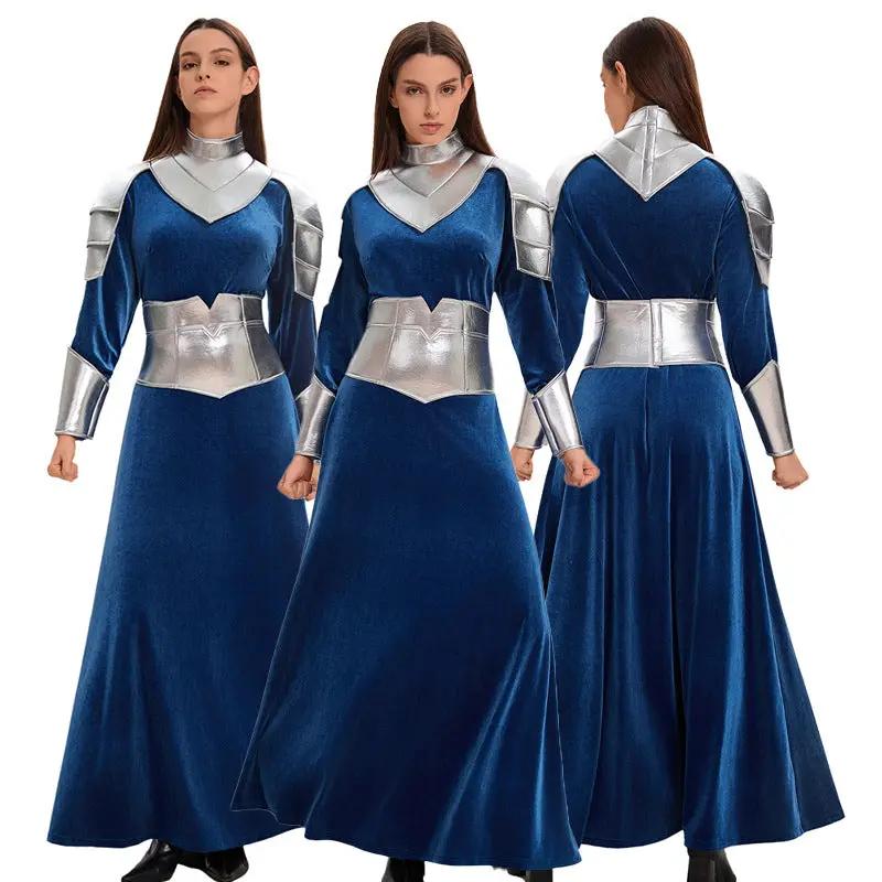 Halloween COS Robot Astronaut Space Suit Blue Robot Space Sailor Suit Astronaut by eprolo