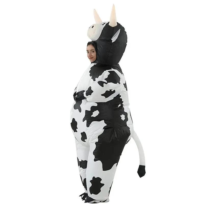 Cow inflatable costume makeup ball cosplay animal performance costume Halloween funny party COS cow costume by eprolo