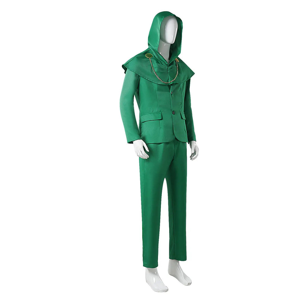 Avengers 5 Cos Doctor Doom Green Hooded Cape Cosplay Marvel Movie Halloween Costume by eprolo