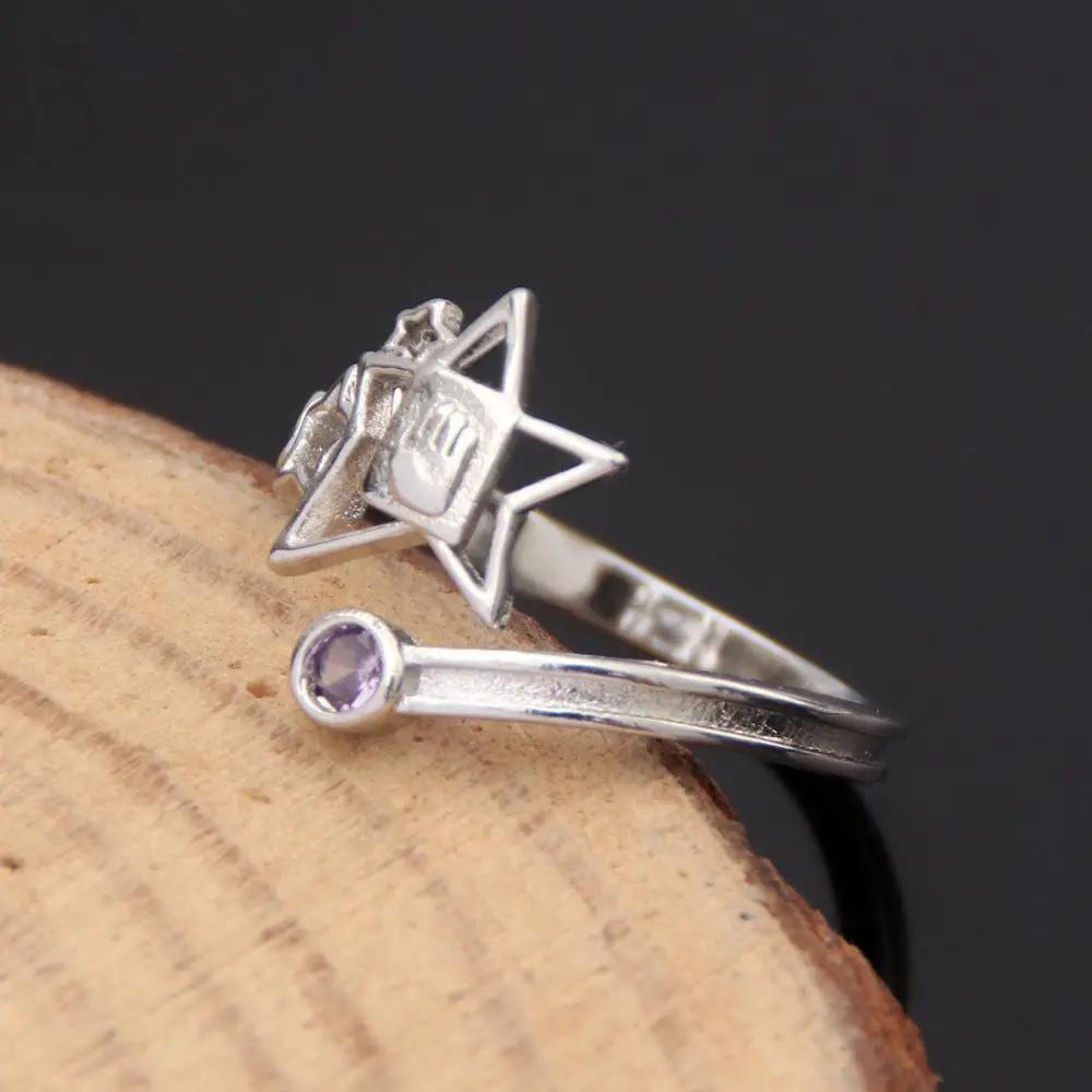 Anime JoJo's Bizarre Adventure Anime JoJo's Bizarre Adventure Josuke Higashikata Star Ring Stand Platinum Heart COS Ring by eprolo