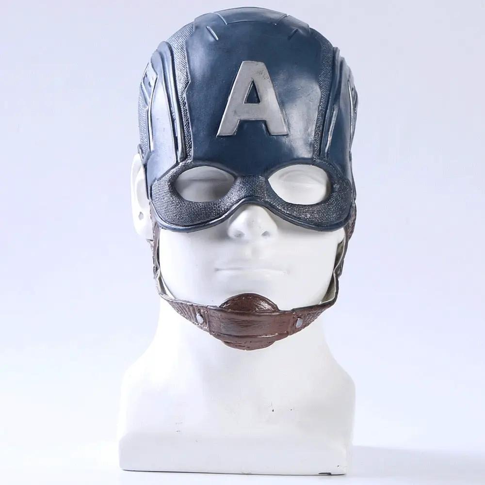Captain America Cap Latex Simulation Cos Mask by eprolo