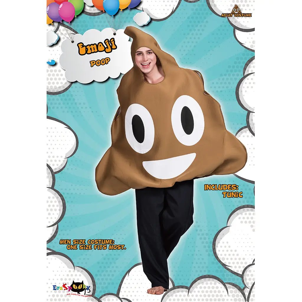 Poo funny cosplay costumes a piece of shit creative Halloween cos costumes campus party activities spoof cake clothes by eprolo