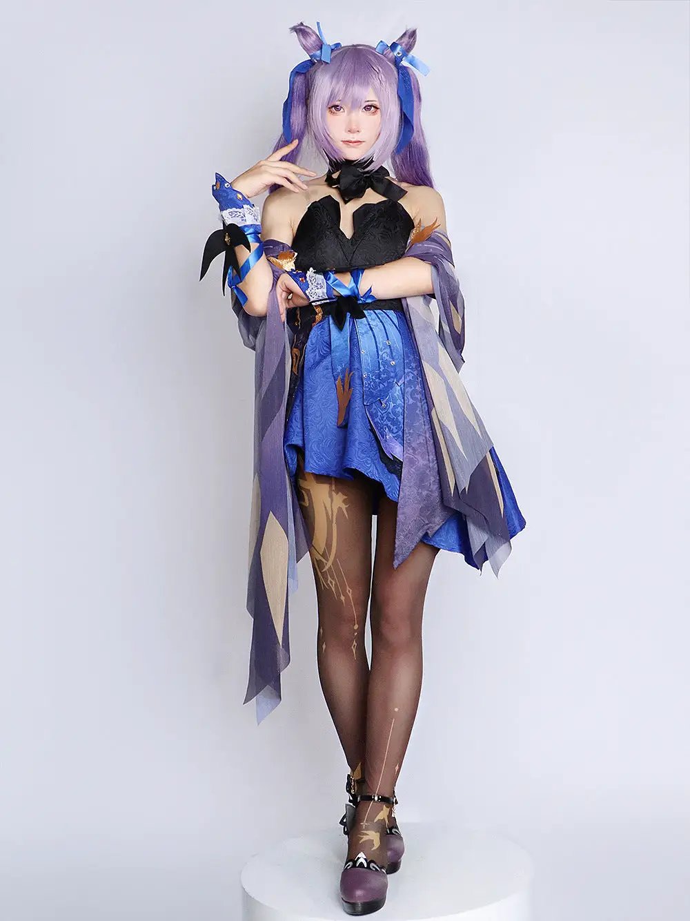 Shoes matching Genshin Impact Keqing cos clothing by eprolo