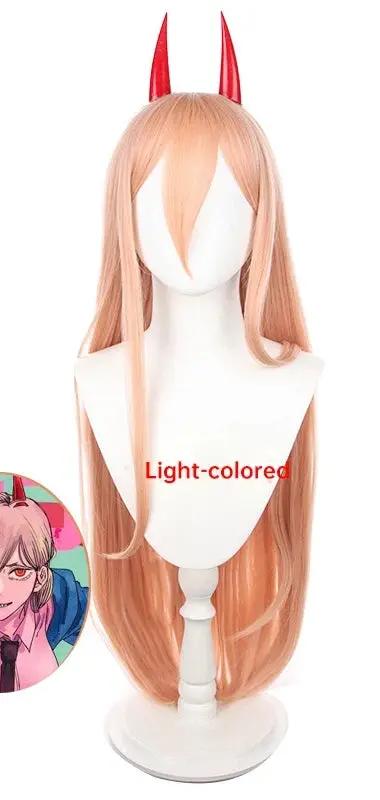 Chainsaw Man/Chainsaw Man Pawa Dali Milk Orange Long Hair COS Anime Wig Headpiece by eprolo