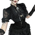 Gorgeous Gothic shirt versatile dark style cos pure desire high-end short top by eprolo