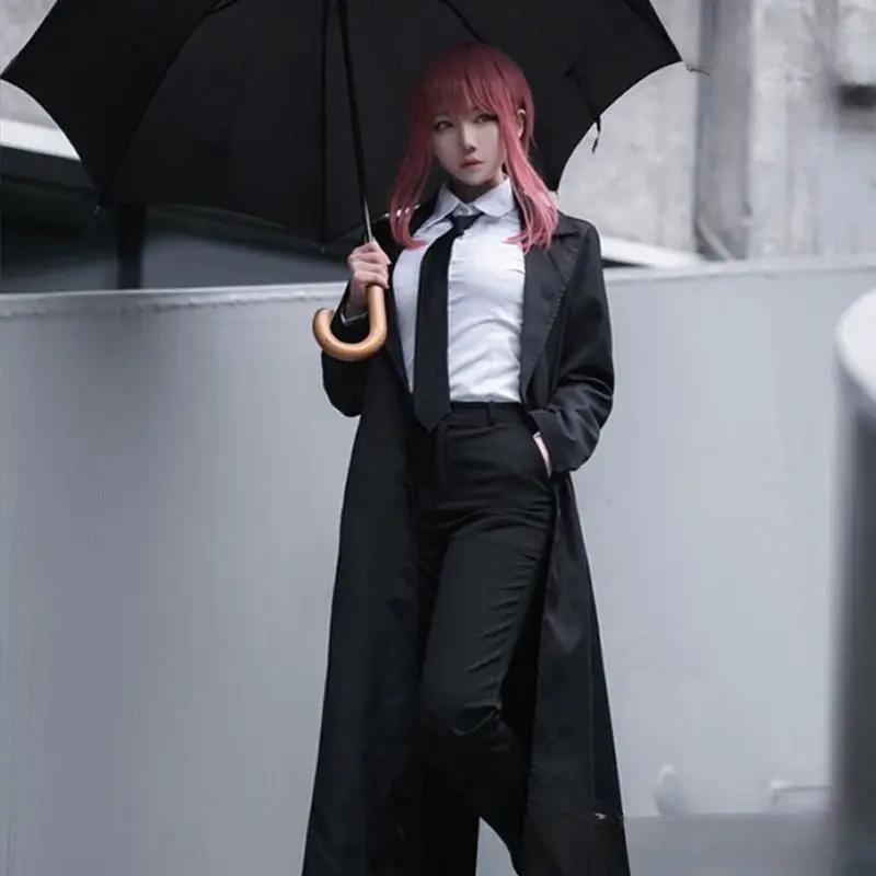 Chainsaw Man Chainsaw Man Marchma cos Costume Full Set Comic Cosply Female Fried Dough Twists Braid by eprolo