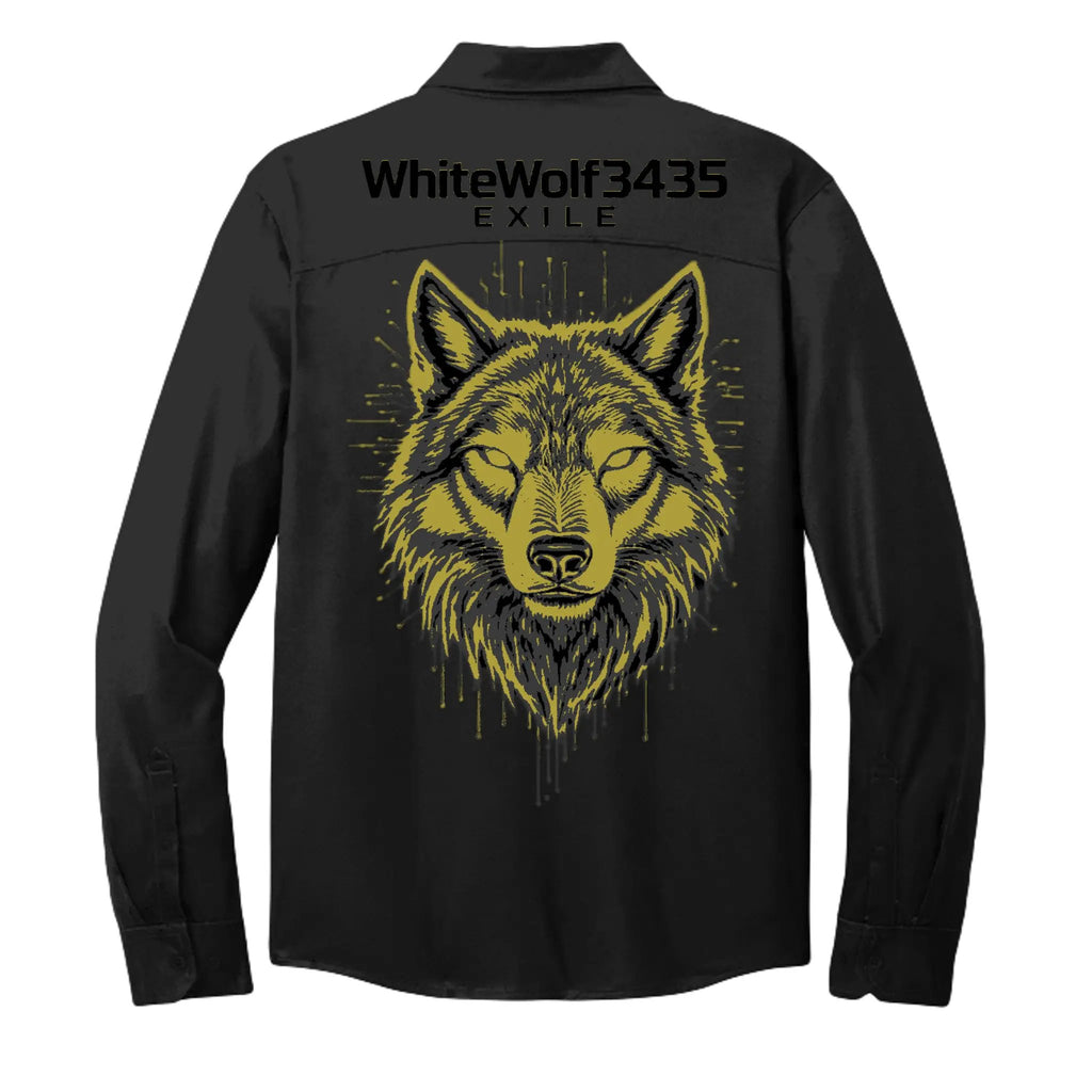 Golden Logo Wolf Hologram by The Wolf's Den
