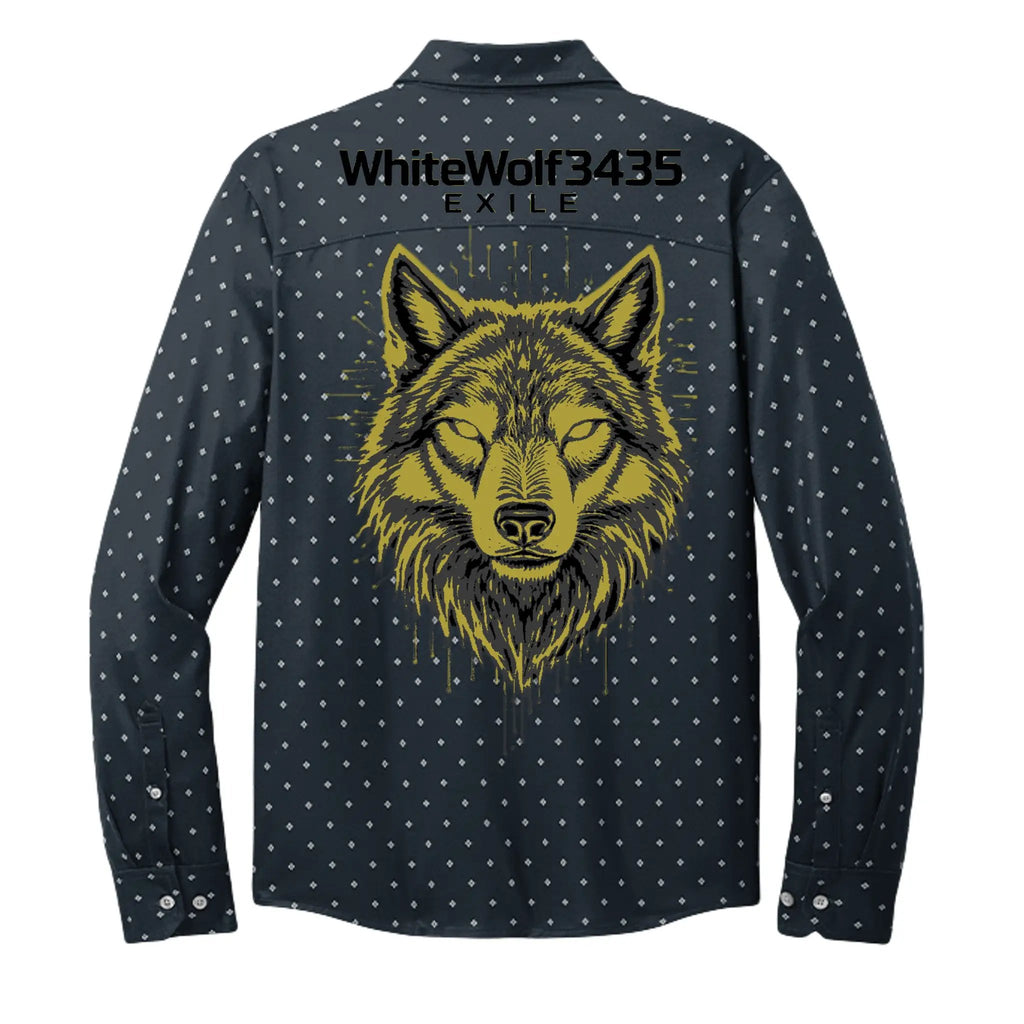 Golden Logo Wolf Hologram by The Wolf's Den