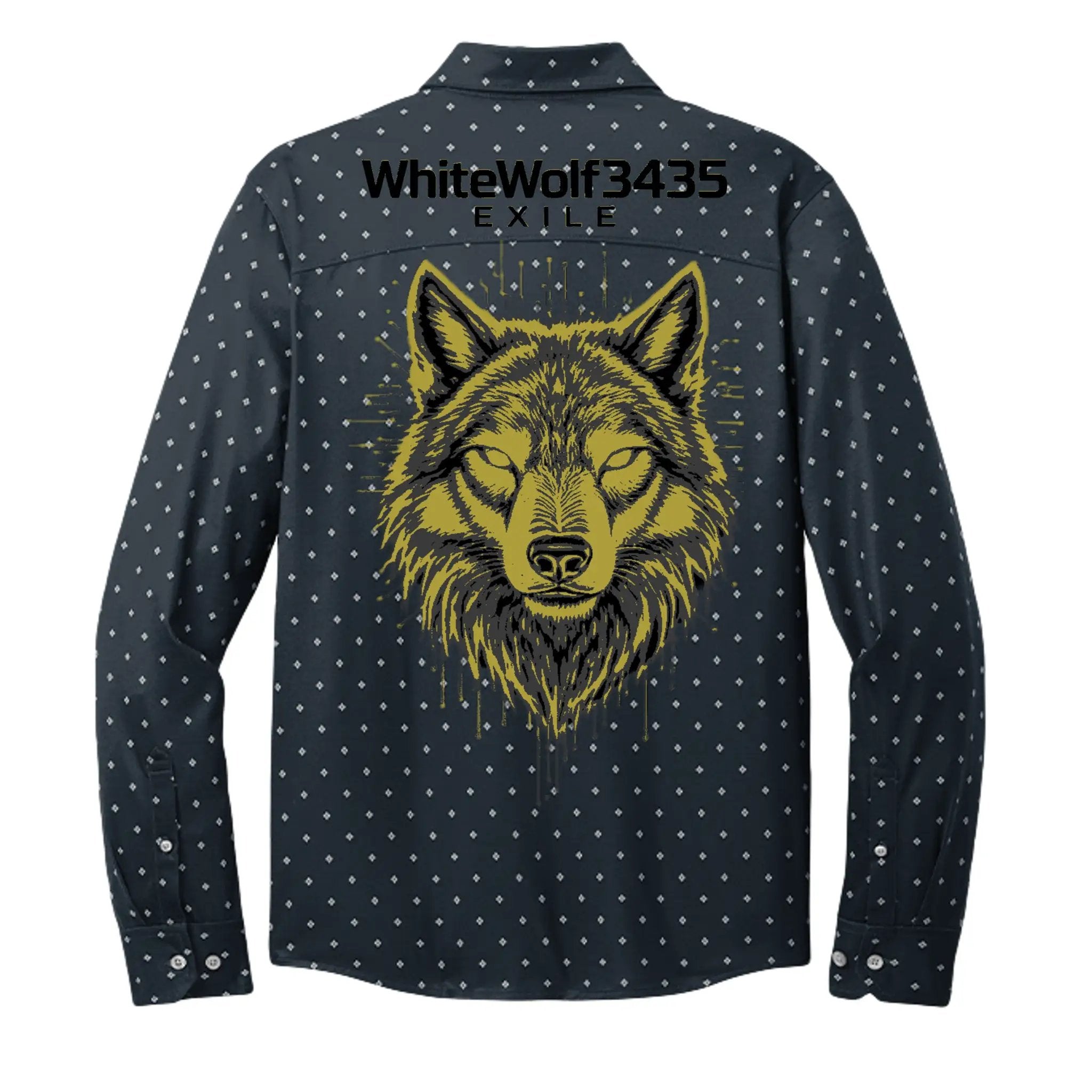 Golden Logo Wolf Hologram by The Wolf's Den