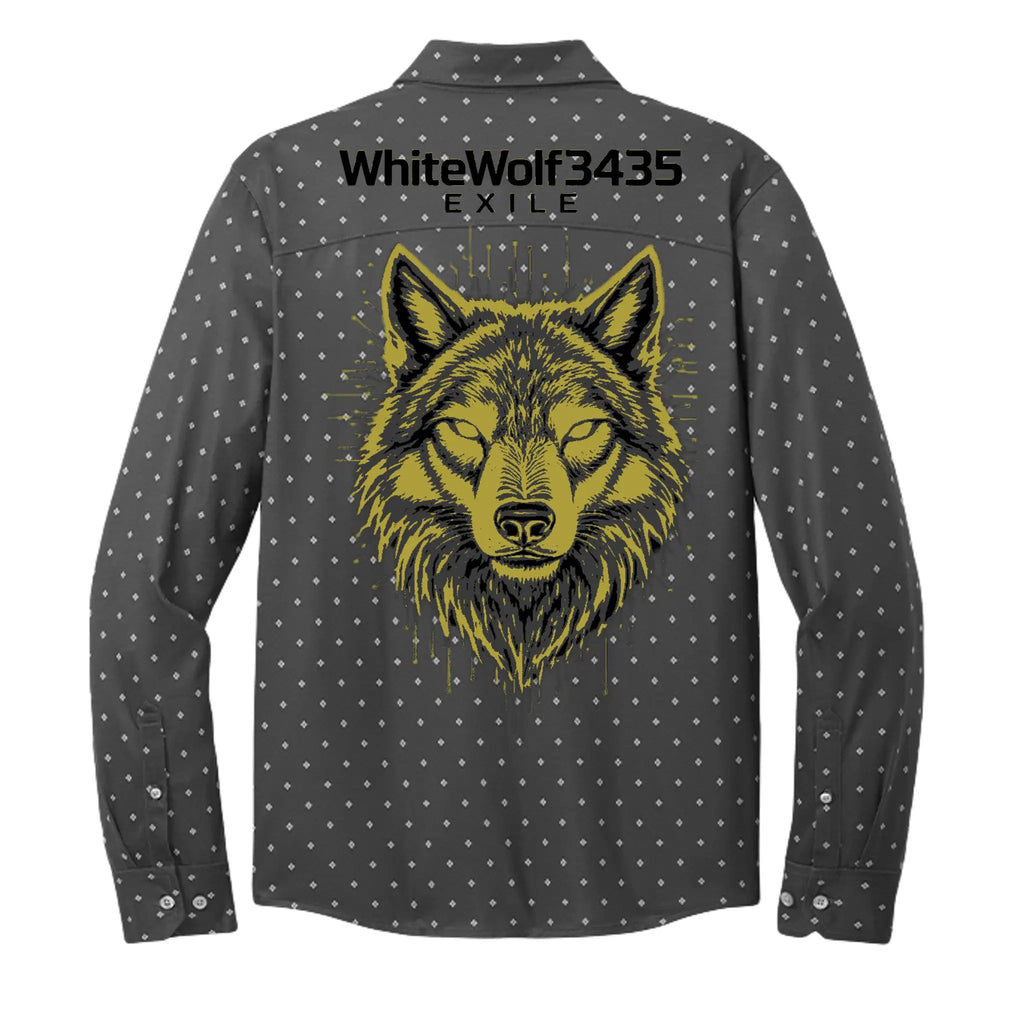 Golden Logo Wolf Hologram by The Wolf's Den