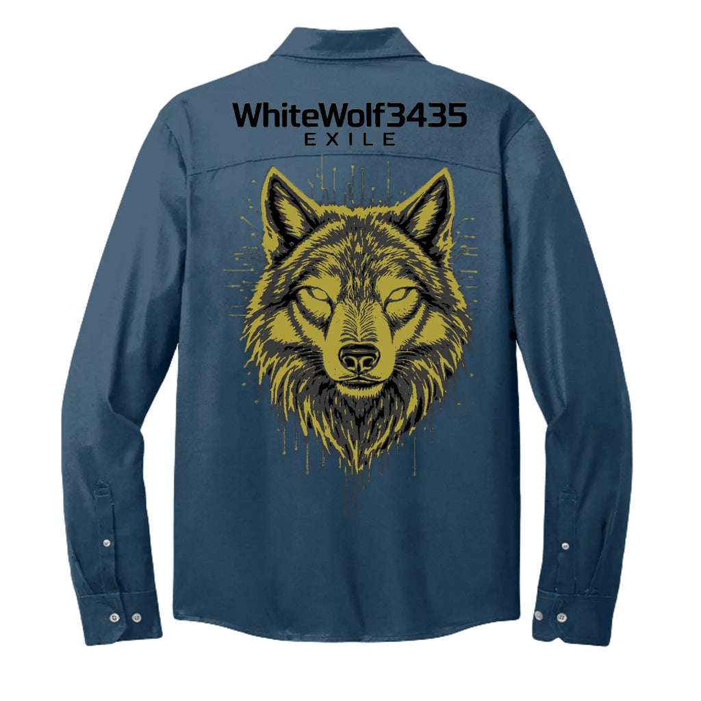 Golden Logo Wolf Hologram by The Wolf's Den